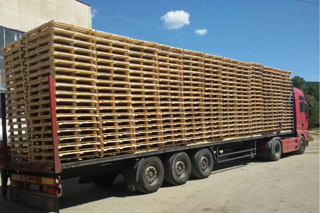 loaded pallets